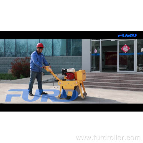 Low Cost 325kg Gas Powered Vibratory Single Steel Roller